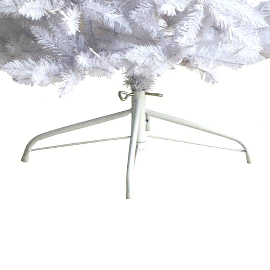 7ft. Pre-Lit White Artificial Christmas Tree, Warm White LED Lights